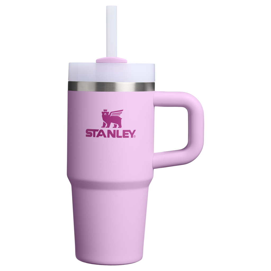 Large Capacity The Quencher H2.O Flowstate Tumbler | Stanley Create D291F - Double-Wall Vacuum Insulated Travel Tumbler with Straw - Soft Orchid