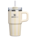 Car-Cup Friendly The Quencher H2.0 Flowstate Tumbler D344H - Double-Wall Vacuum Insulated Travel Tumbler with Straw - Cream Picnic Stripe