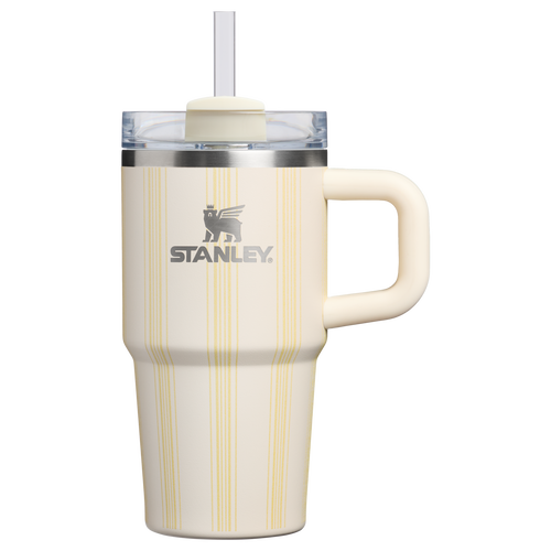 Car-Cup Friendly The Quencher H2.0 Flowstate Tumbler D344H - Double-Wall Vacuum Insulated Travel Tumbler with Straw - Cream Picnic Stripe