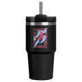 Splash-Resistant FlowState The Quencher H2.0 Flowstate Tumbler D341T - FlowState 3-Position Lid Insulated Travel Mug - Tournament Black