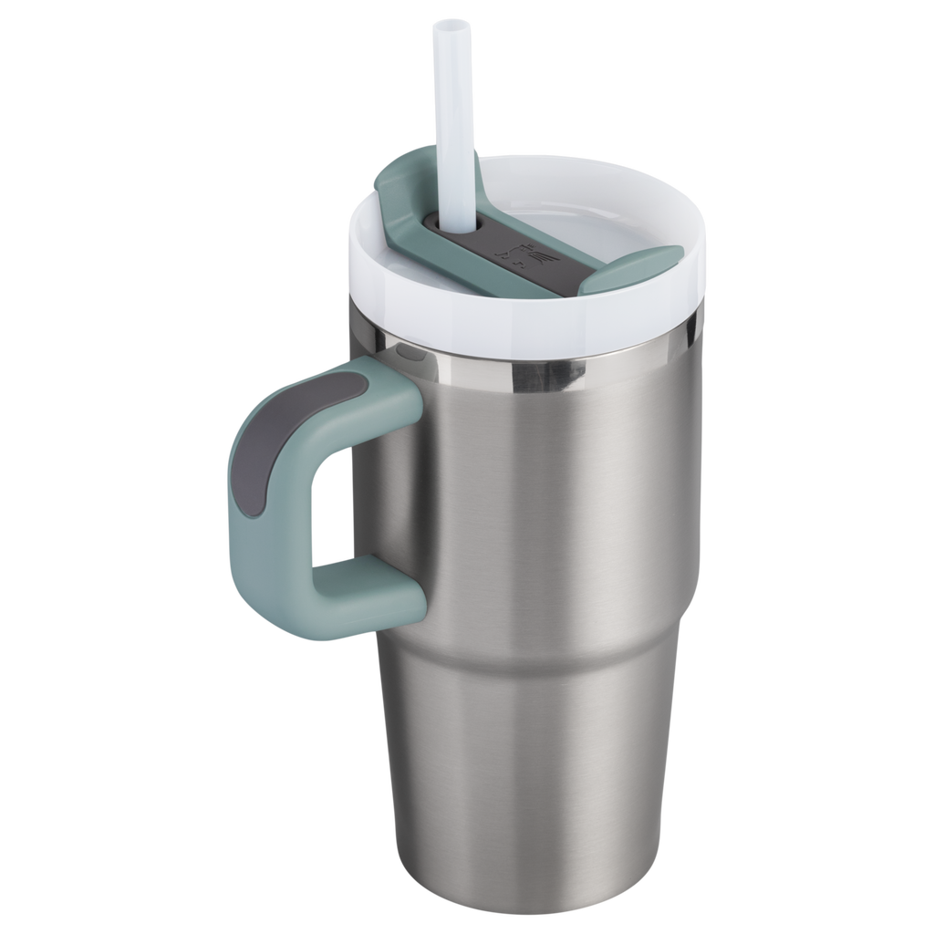 Double-Wall Vacuum The Quencher H2.O Flowstate Tumbler | Stanley Create D274S - FlowState 3-Position Lid Insulated Travel Mug Detail