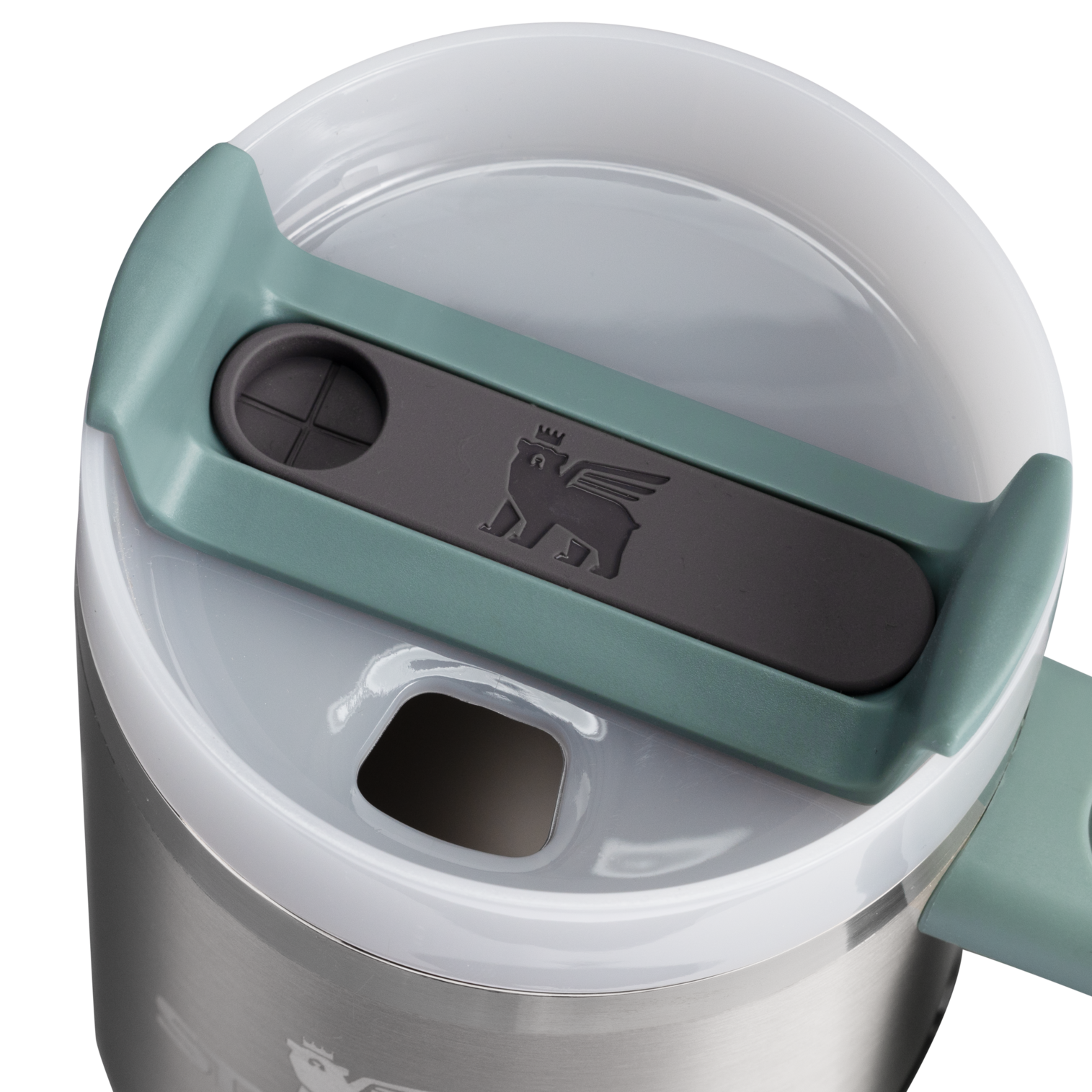 Double-Wall Vacuum The Quencher H2.O Flowstate Tumbler | Stanley Create D274S - FlowState 3-Position Lid Insulated Travel Mug Detail