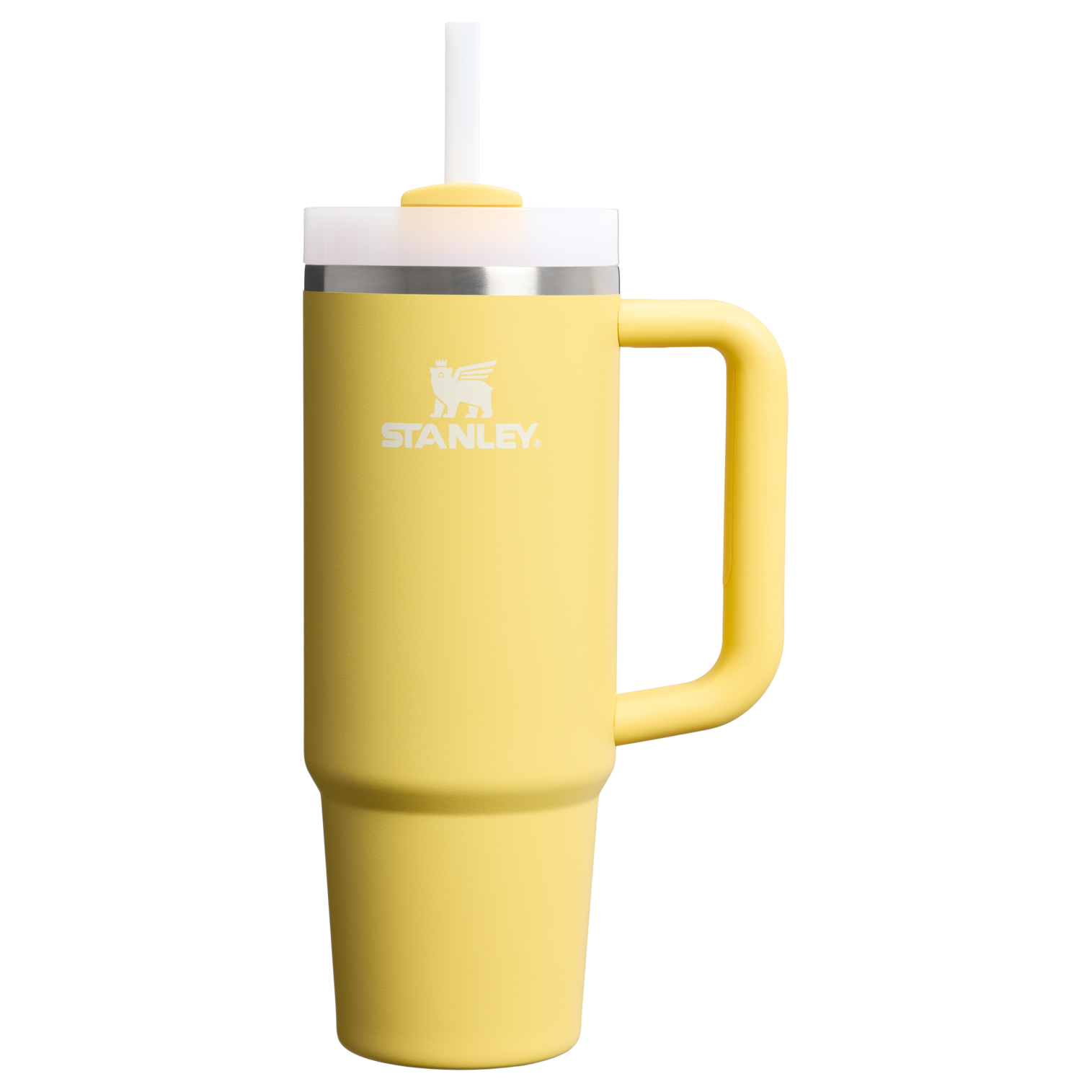 Large Capacity The Quencher H2.0 Flowstate Tumbler | Stanley Create D331C - Premium Stainless Steel Straw Cup for All-Day Hydration - Daffodil