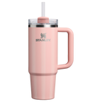 Splash-Resistant FlowState The Quencher H2.0 Flowstate Tumbler D343V - FlowState 3-Position Lid Insulated Travel Mug - Peach Rose Picnic Stripe