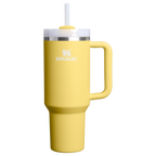 Insulated Travel The Quencher H2.0 Flowstate Tumbler  | Stanley Create D332L - 40oz Large Capacity Car-Cup Friendly Quencher - Daffodil