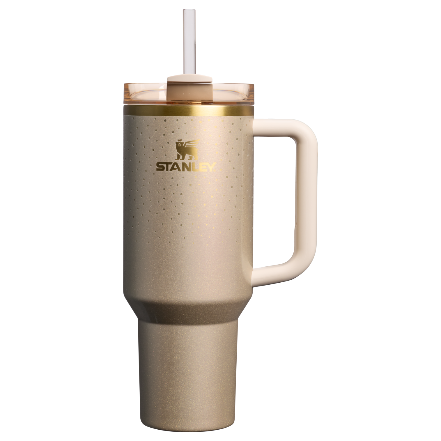 Car-Cup Friendly The Cheers & Cheer Quencher H2.0 Flowstate Tumbler D188Q - Double-Wall Vacuum Insulated Travel Tumbler with Straw - Prosecco Shimmer