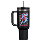 Splash-Resistant FlowState The Quencher H2.0 Flowstate Tumbler D340Y - 40oz Large Capacity Car-Cup Friendly Quencher - Tournament Black