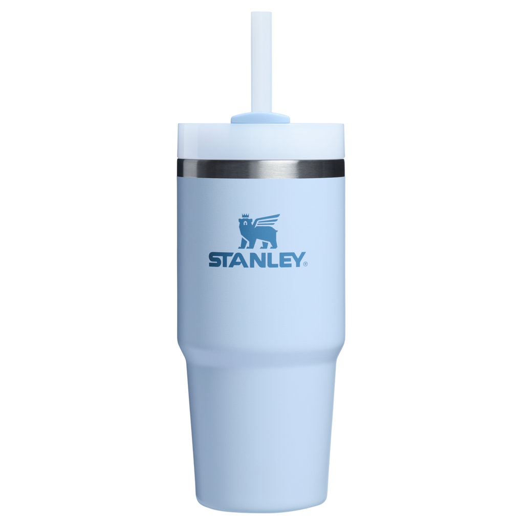 Large Capacity The Quencher H2.0 Flowstate Tumbler  | Stanley Create D329E - Premium Stainless Steel Straw Cup for All-Day Hydration - Glacier
