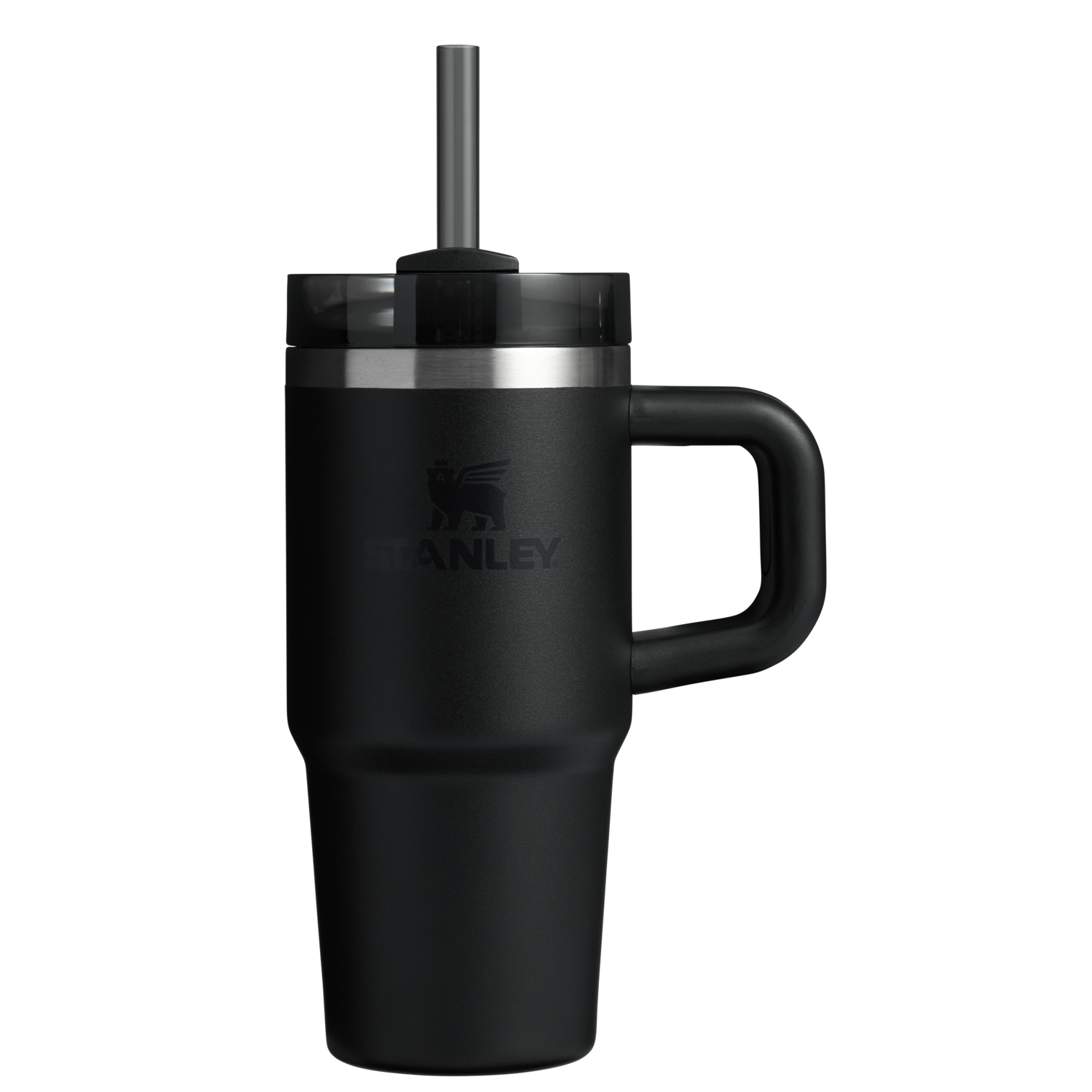 Large Capacity The Quencher H2.O Flowstate Tumbler D068Z - Premium Stainless Steel Straw Cup for All-Day Hydration - Black 2.0