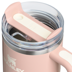 Double-Wall Vacuum The Quencher H2.O Flowstate Tumbler with Handle | Stanley Create D309N - Double-Wall Vacuum Insulated Travel Tumbler with Straw Detail