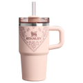 Splash-Resistant FlowState The Quencher H2.O Flowstate Tumbler D124E - 40oz Large Capacity Car-Cup Friendly Quencher - Conch Floral