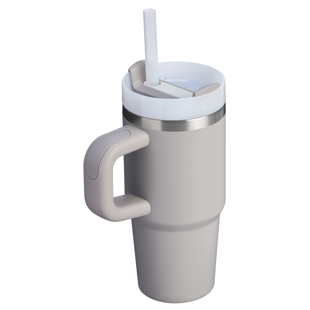 Large Capacity The Quencher H2.O Flowstate Tumbler | Stanley Create D291F - Double-Wall Vacuum Insulated Travel Tumbler with Straw Detail