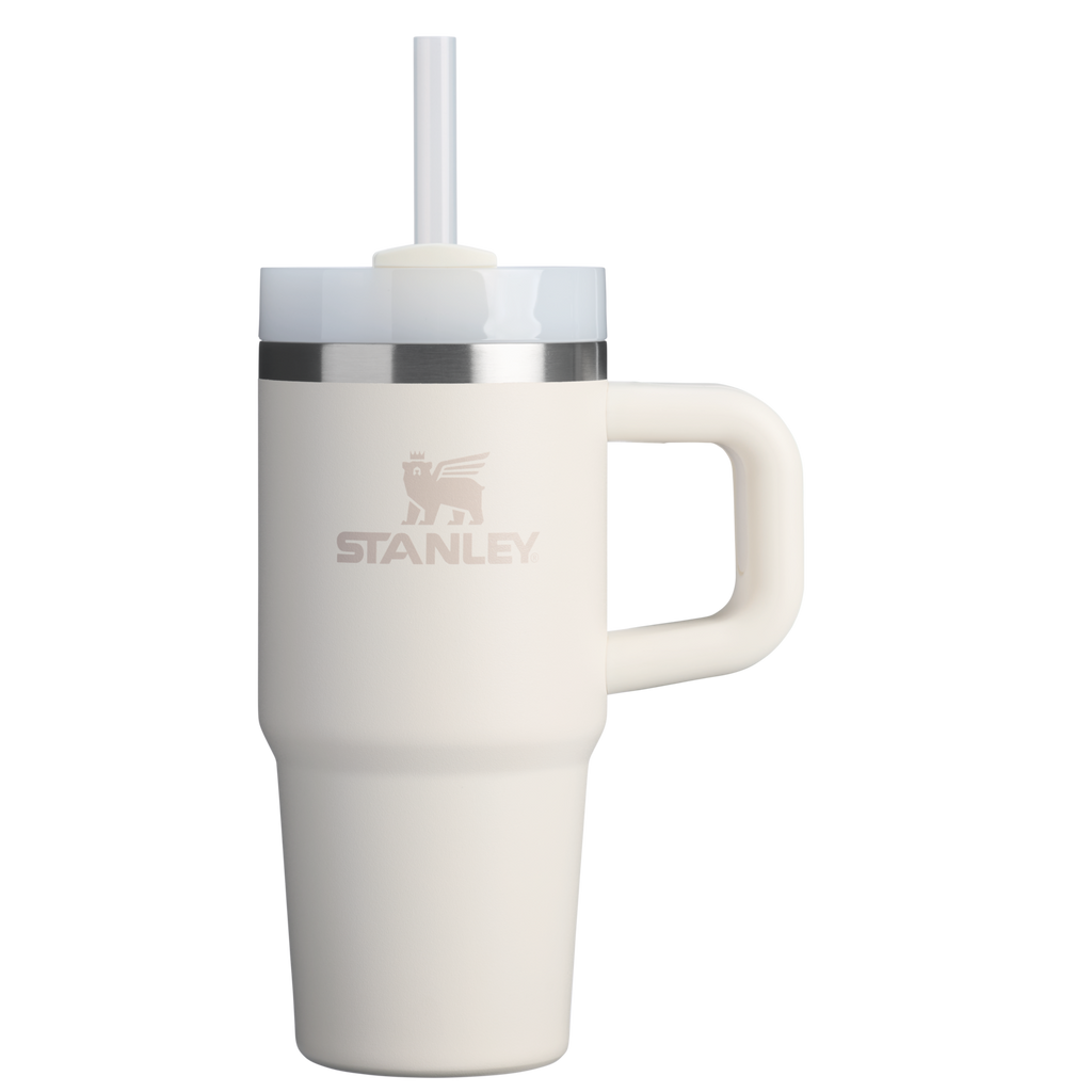Large Capacity The Quencher H2.O Flowstate Tumbler | Stanley Create D291F - Double-Wall Vacuum Insulated Travel Tumbler with Straw - Cream 2.0