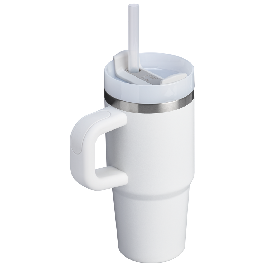 Large Capacity The Quencher H2.O Flowstate Tumbler | Stanley Create D291F - Double-Wall Vacuum Insulated Travel Tumbler with Straw Detail
