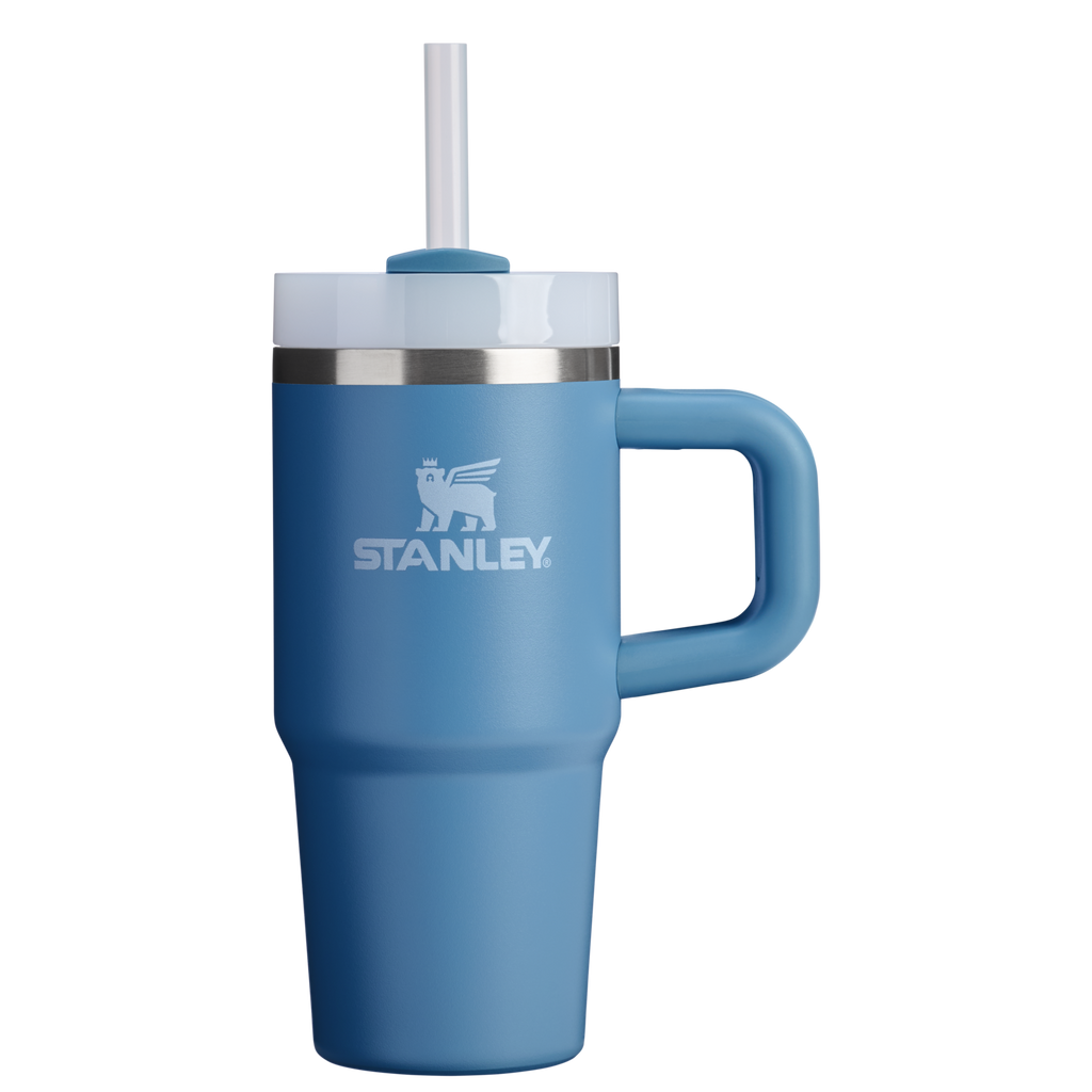 Large Capacity The Quencher H2.O Flowstate Tumbler | Stanley Create D291F - Double-Wall Vacuum Insulated Travel Tumbler with Straw Detail