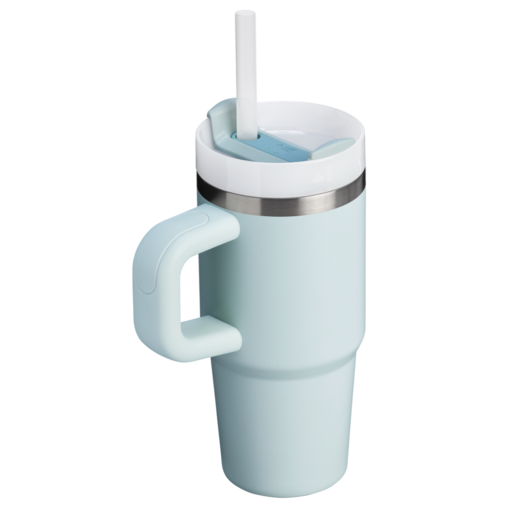 Large Capacity The Quencher H2.O Flowstate Tumbler | Stanley Create D291F - Double-Wall Vacuum Insulated Travel Tumbler with Straw Detail