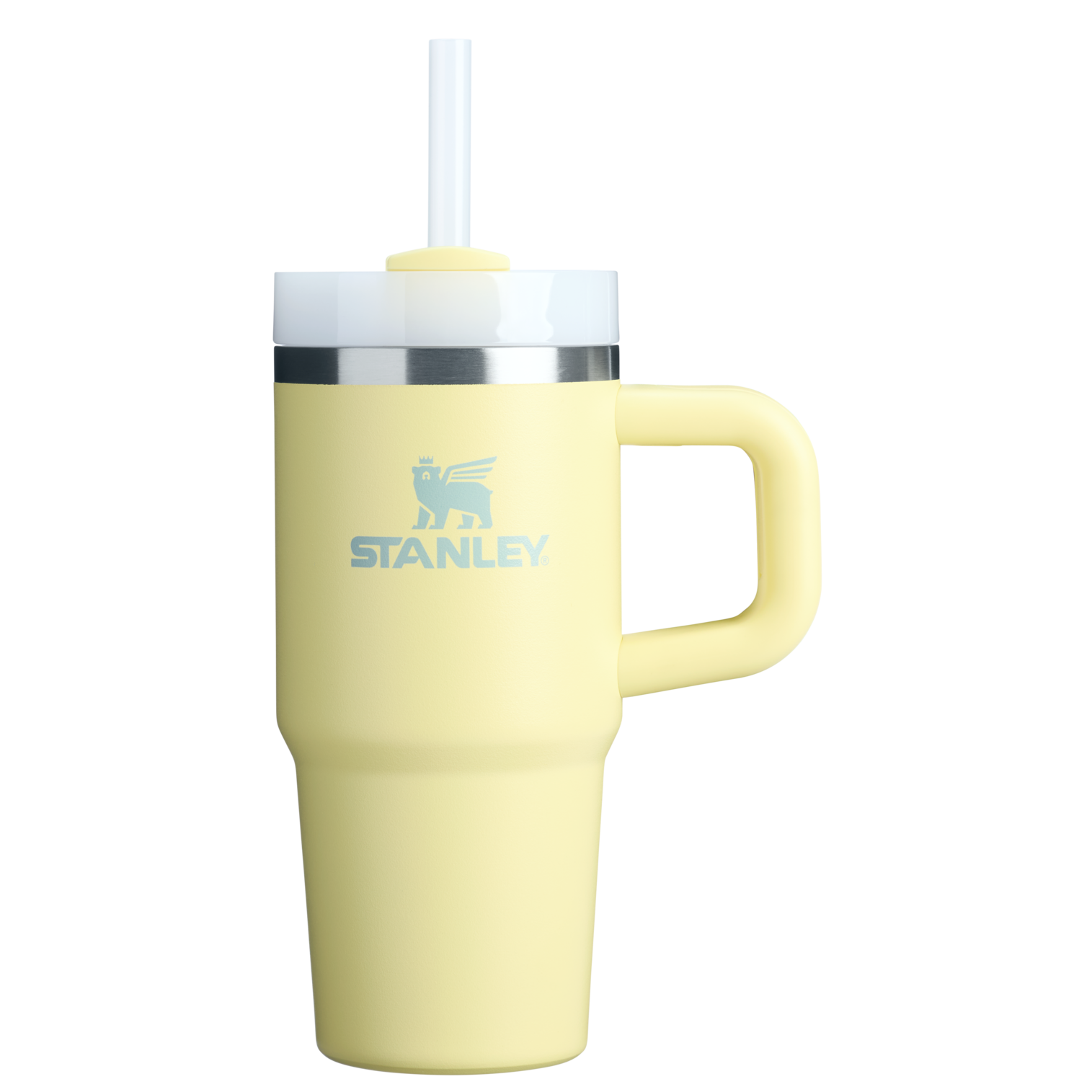 Large Capacity The Quencher H2.O Flowstate Tumbler | Stanley Create D291F - Double-Wall Vacuum Insulated Travel Tumbler with Straw Detail