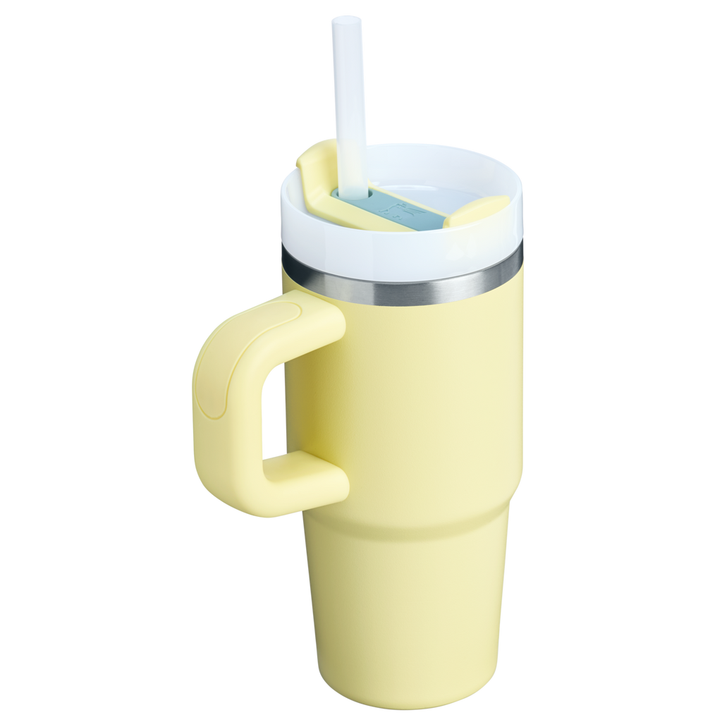 Large Capacity The Quencher H2.O Flowstate Tumbler | Stanley Create D291F - Double-Wall Vacuum Insulated Travel Tumbler with Straw Detail