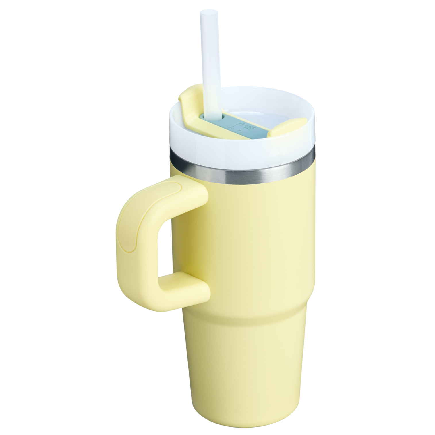 Large Capacity The Quencher H2.O Flowstate Tumbler | Stanley Create D291F - Double-Wall Vacuum Insulated Travel Tumbler with Straw Detail