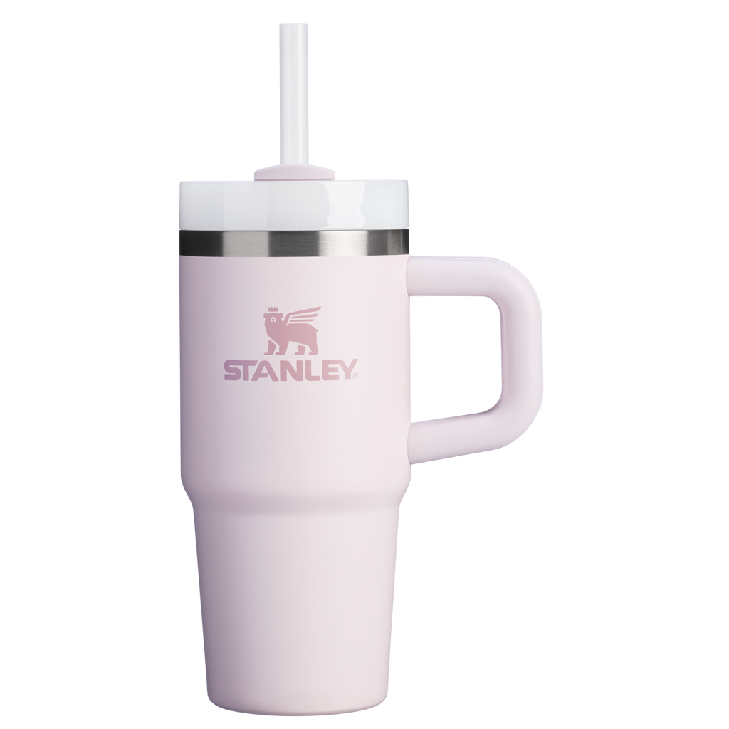 Large Capacity The Quencher H2.O Flowstate Tumbler | Stanley Create D291F - Double-Wall Vacuum Insulated Travel Tumbler with Straw - Rose Quartz 2.0