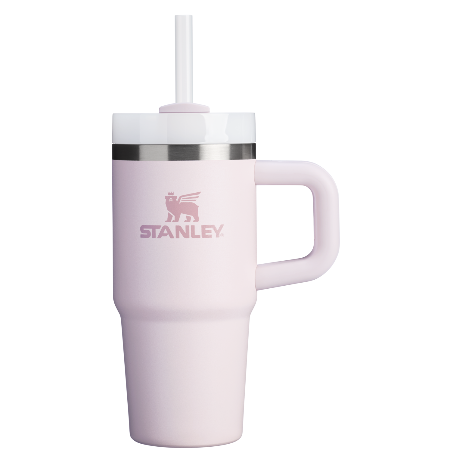 Large Capacity The Quencher H2.O Flowstate Tumbler D068Z - Premium Stainless Steel Straw Cup for All-Day Hydration - Rose Quartz 2.0