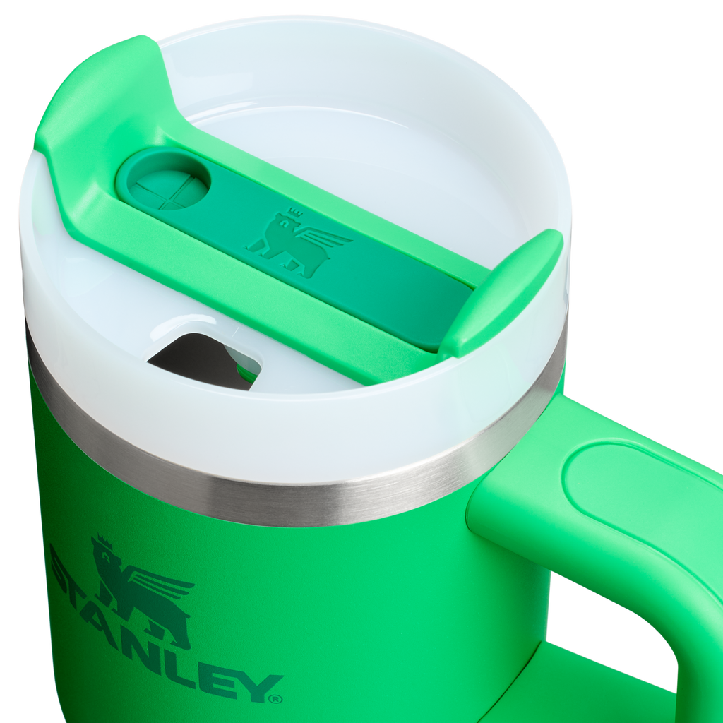 Large Capacity The Quencher H2.O Flowstate Tumbler | Stanley Create D291F - Double-Wall Vacuum Insulated Travel Tumbler with Straw Detail