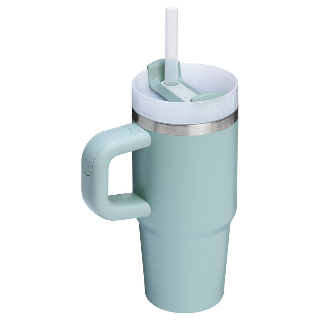Large Capacity The Quencher H2.O Flowstate Tumbler | Stanley Create D291F - Double-Wall Vacuum Insulated Travel Tumbler with Straw Detail
