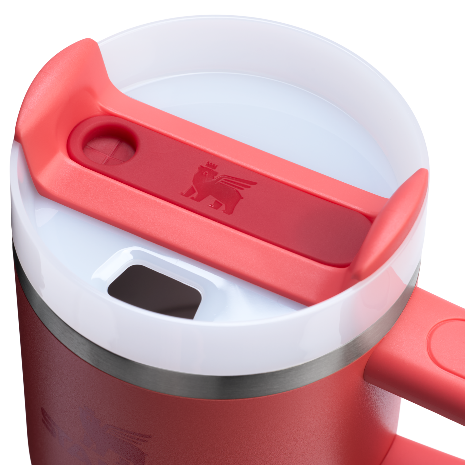 Double-Wall Vacuum The Quencher H2.O Flowstate Tumbler | Stanley Create D274S - FlowState 3-Position Lid Insulated Travel Mug Detail