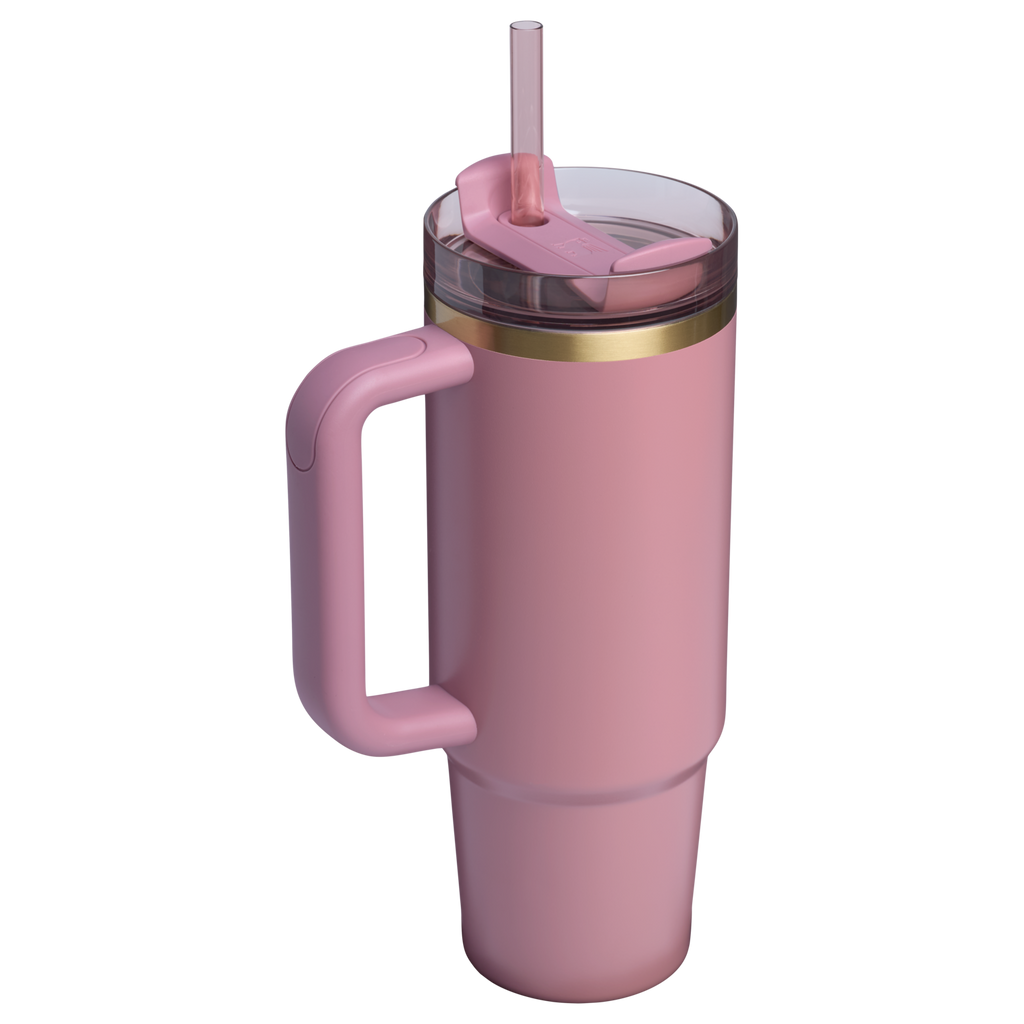 Large Capacity The Quencher H2.0 Flowstate Tumbler D051L - Double-Wall Vacuum Insulated Travel Tumbler with Straw Detail