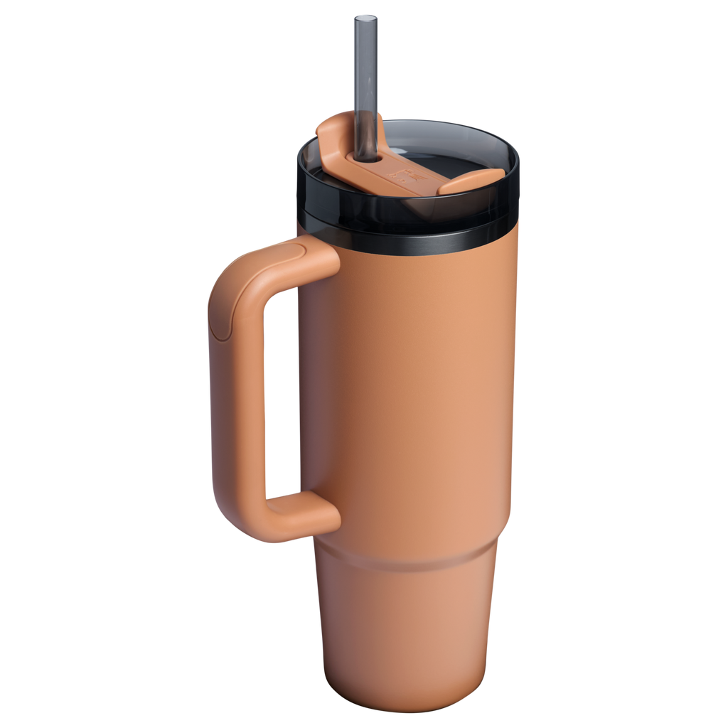 Large Capacity The Quencher H2.0 Flowstate Tumbler D051L - Double-Wall Vacuum Insulated Travel Tumbler with Straw Detail