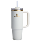 Large Capacity The Quencher H2.0 Flowstate Tumbler D051L - Double-Wall Vacuum Insulated Travel Tumbler with Straw - Cream Moon
