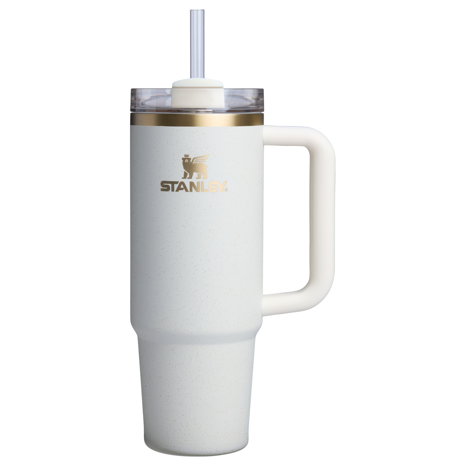 Large Capacity The Quencher H2.0 Flowstate Tumbler D051L - Double-Wall Vacuum Insulated Travel Tumbler with Straw - Cream Moon