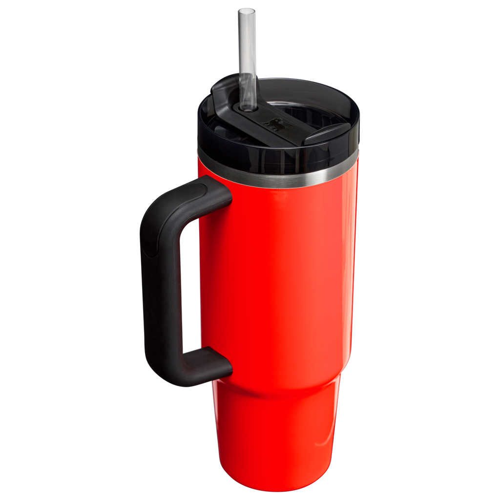 Large Capacity The Quencher H2.0 Flowstate Tumbler D051L - Double-Wall Vacuum Insulated Travel Tumbler with Straw Detail