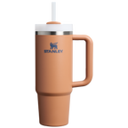 Large Capacity The Quencher H2.0 Flowstate Tumbler | Stanley Create D331C - Premium Stainless Steel Straw Cup for All-Day Hydration - Toast