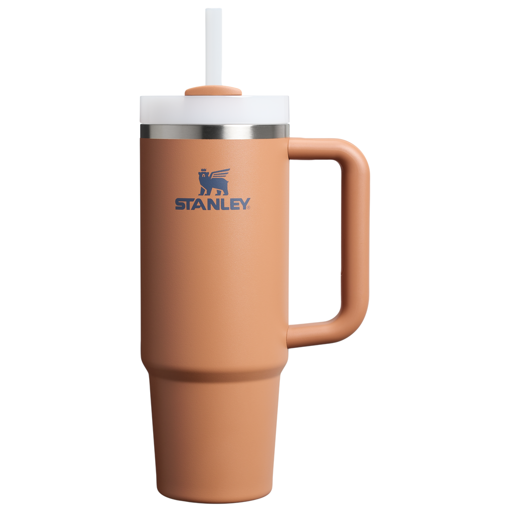Large Capacity The Quencher H2.0 Flowstate Tumbler D051L - Double-Wall Vacuum Insulated Travel Tumbler with Straw - Toast