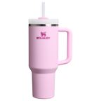 Insulated Travel The Quencher H2.0 Flowstate Tumbler  | Stanley Create D332L - 40oz Large Capacity Car-Cup Friendly Quencher - Cherry Blossom