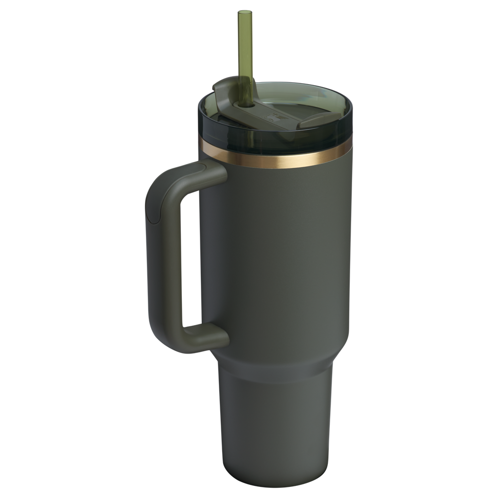 Insulated Travel The Quencher H2.0 Flowstate Tumbler  | Stanley Create D332L - 40oz Large Capacity Car-Cup Friendly Quencher Detail