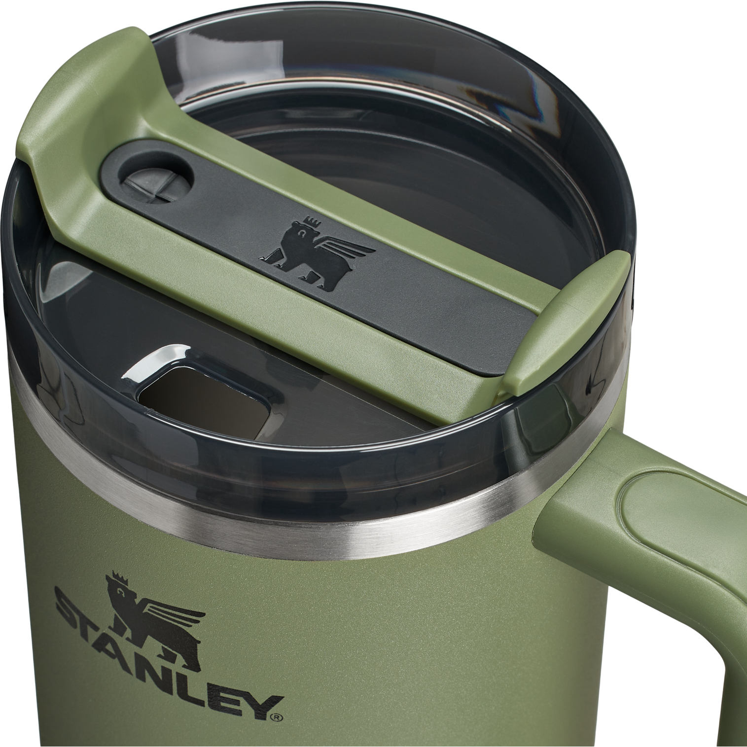 Insulated Travel The Quencher H2.0 Flowstate Tumbler  | Stanley Create D332L - 40oz Large Capacity Car-Cup Friendly Quencher Detail