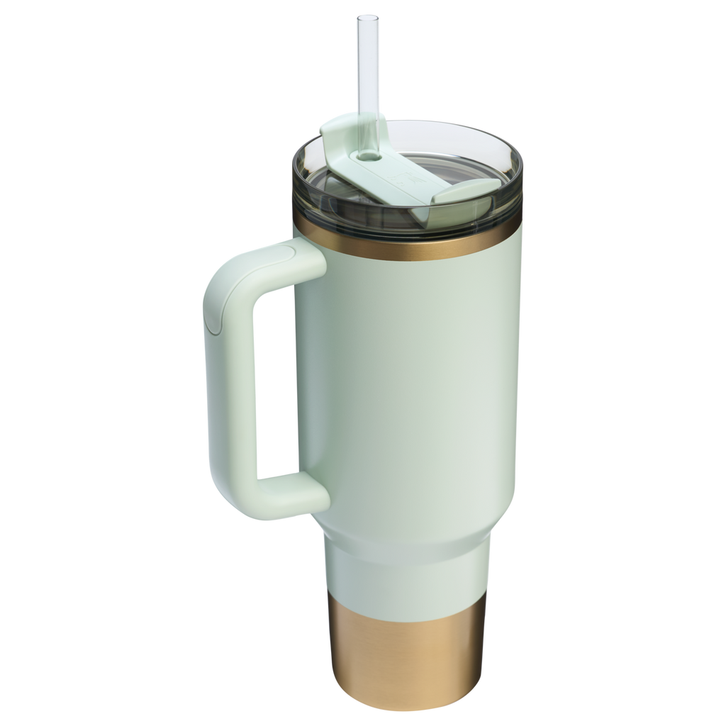 Insulated Travel The Quencher H2.0 Flowstate Tumbler  | Stanley Create D332L - 40oz Large Capacity Car-Cup Friendly Quencher Detail