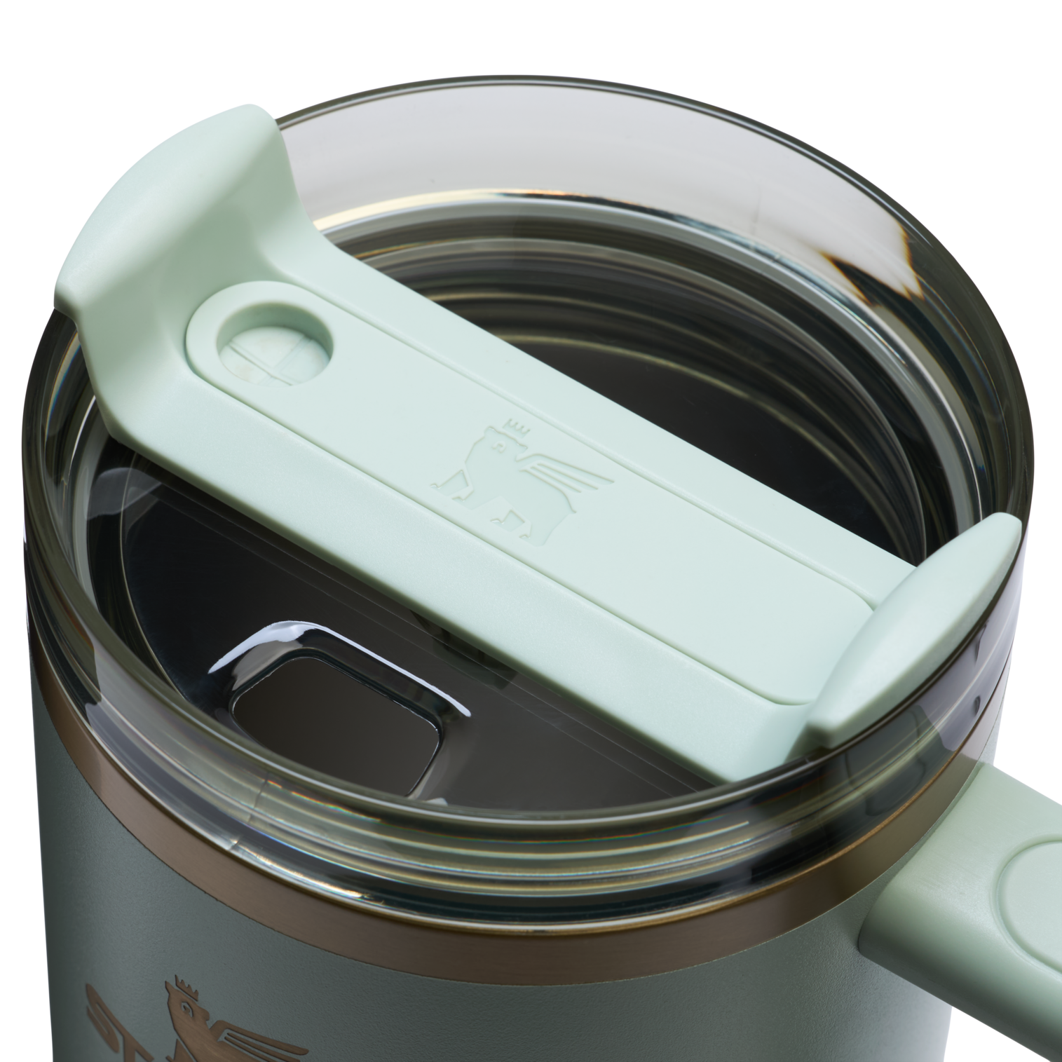 Insulated Travel The Quencher H2.0 Flowstate Tumbler  | Stanley Create D332L - 40oz Large Capacity Car-Cup Friendly Quencher Detail
