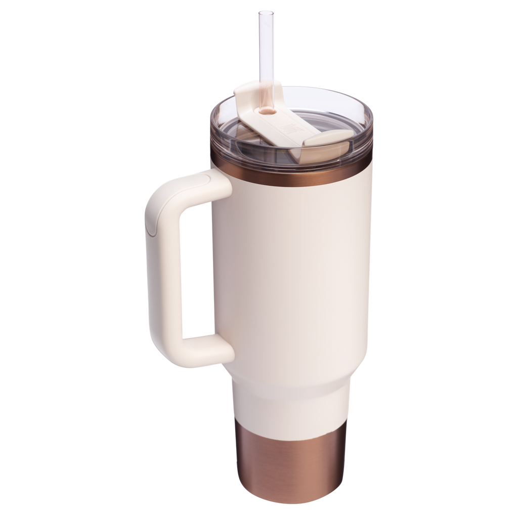 Insulated Travel The Quencher H2.0 Flowstate Tumbler  | Stanley Create D332L - 40oz Large Capacity Car-Cup Friendly Quencher Detail