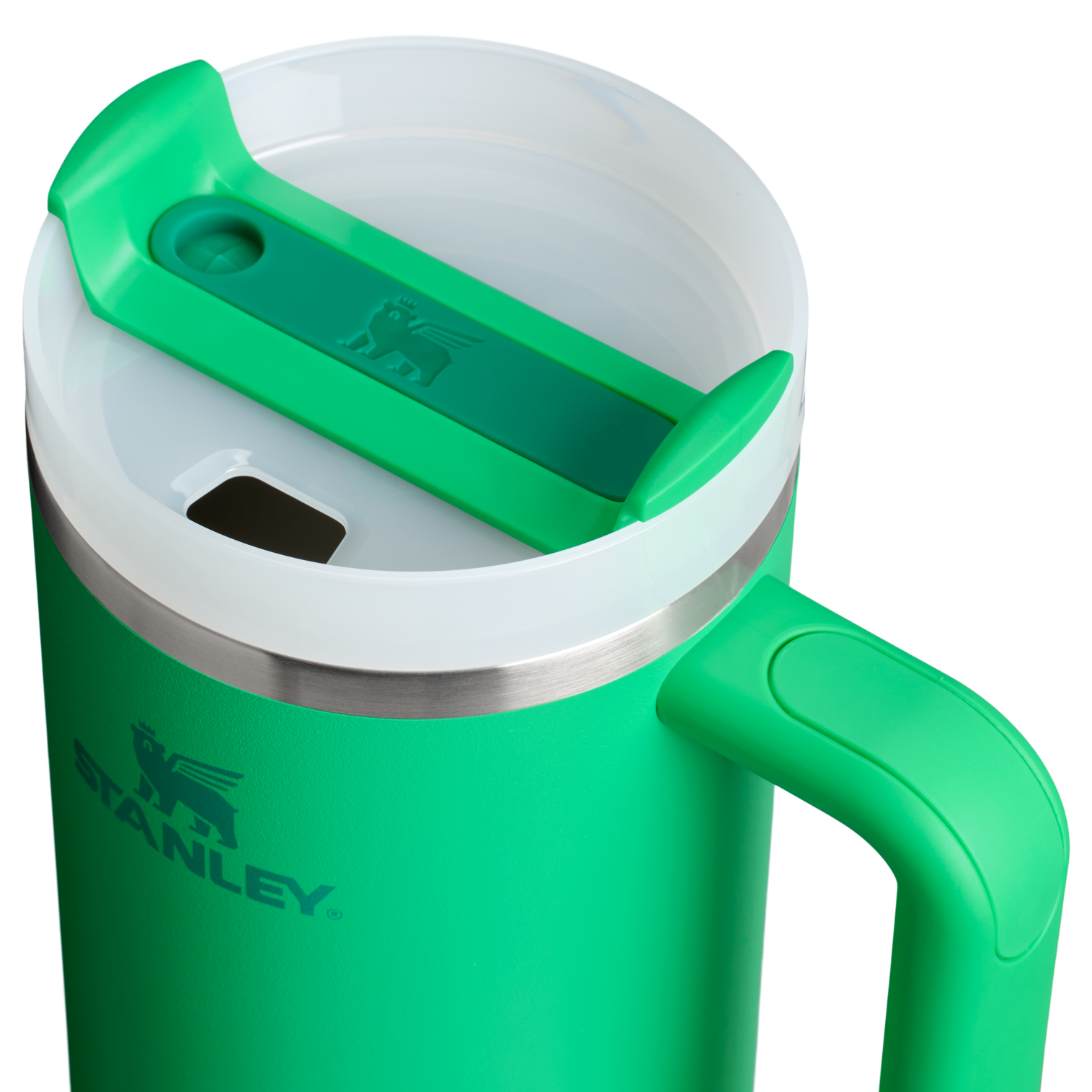 Insulated Travel The Quencher H2.0 Flowstate Tumbler  | Stanley Create D332L - 40oz Large Capacity Car-Cup Friendly Quencher Detail