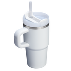 Double-Wall Vacuum The Quencher H2.O Flowstate Tumbler with Handle | Stanley Create D309N - Double-Wall Vacuum Insulated Travel Tumbler with Straw Detail