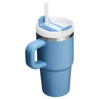 Double-Wall Vacuum The Quencher H2.O Flowstate Tumbler with Handle | Stanley Create D309N - Double-Wall Vacuum Insulated Travel Tumbler with Straw Detail