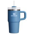 Double-Wall Vacuum The Quencher H2.O Flowstate Tumbler with Handle | Stanley Create D309N - Double-Wall Vacuum Insulated Travel Tumbler with Straw Detail