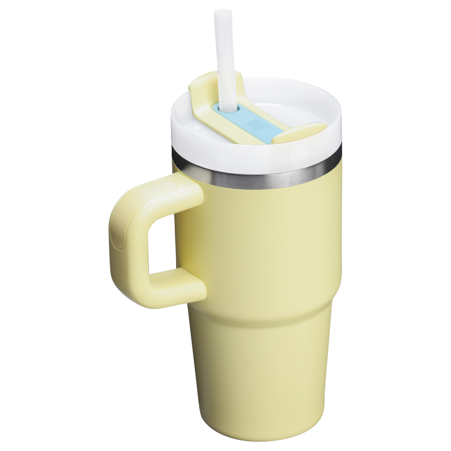 Double-Wall Vacuum The Quencher H2.O Flowstate Tumbler with Handle | Stanley Create D309N - Double-Wall Vacuum Insulated Travel Tumbler with Straw Detail