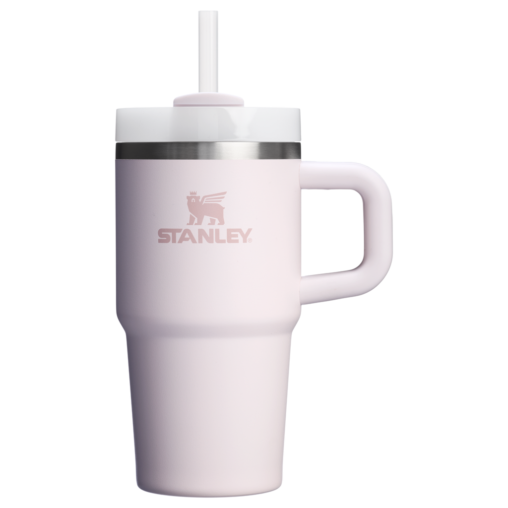 Double-Wall Vacuum The Quencher H2.O Flowstate Tumbler with Handle | Stanley Create D309N - Double-Wall Vacuum Insulated Travel Tumbler with Straw Detail