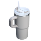 Double-Wall Vacuum The Quencher H2.O Flowstate Tumbler with Handle | Stanley Create D309N - Double-Wall Vacuum Insulated Travel Tumbler with Straw Detail
