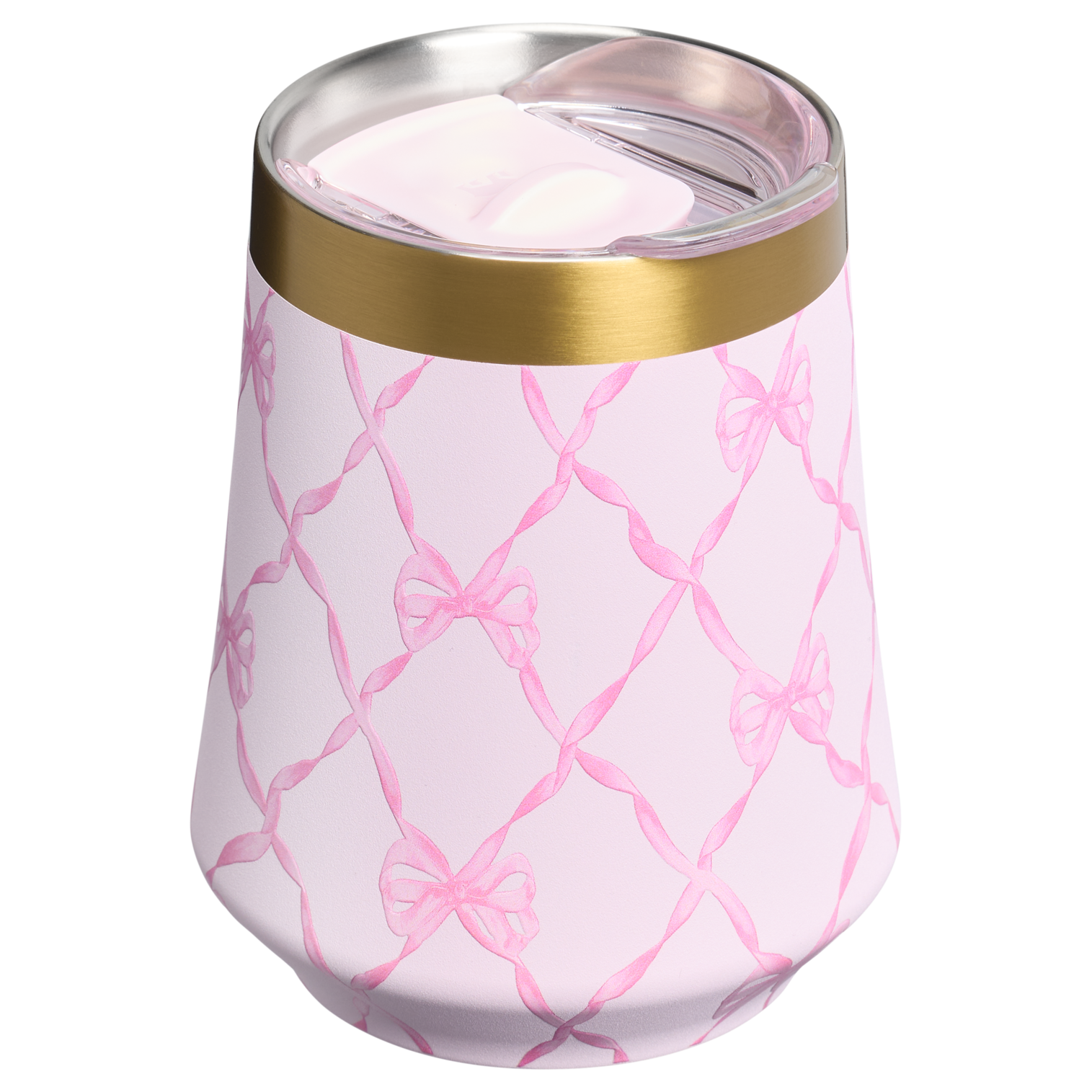 Premium Matte Stanley 1913 x LoveShackFancy Holiday Reserve Wine Tumbler D204X - Shatterproof Flavor-Preserving Cocktail Tumbler with Lid Detail