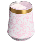 Premium Matte Stanley 1913 x LoveShackFancy Holiday Reserve Wine Tumbler D204X - Shatterproof Flavor-Preserving Cocktail Tumbler with Lid Detail